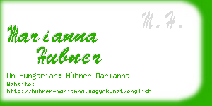 marianna hubner business card