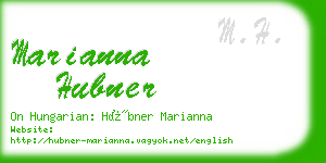 marianna hubner business card